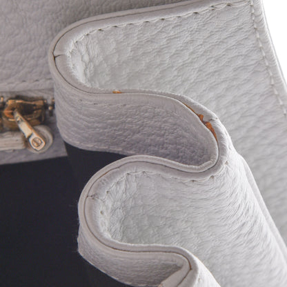Gucci Pebbled Calfskin Web Blondie Flap White 14 of 23