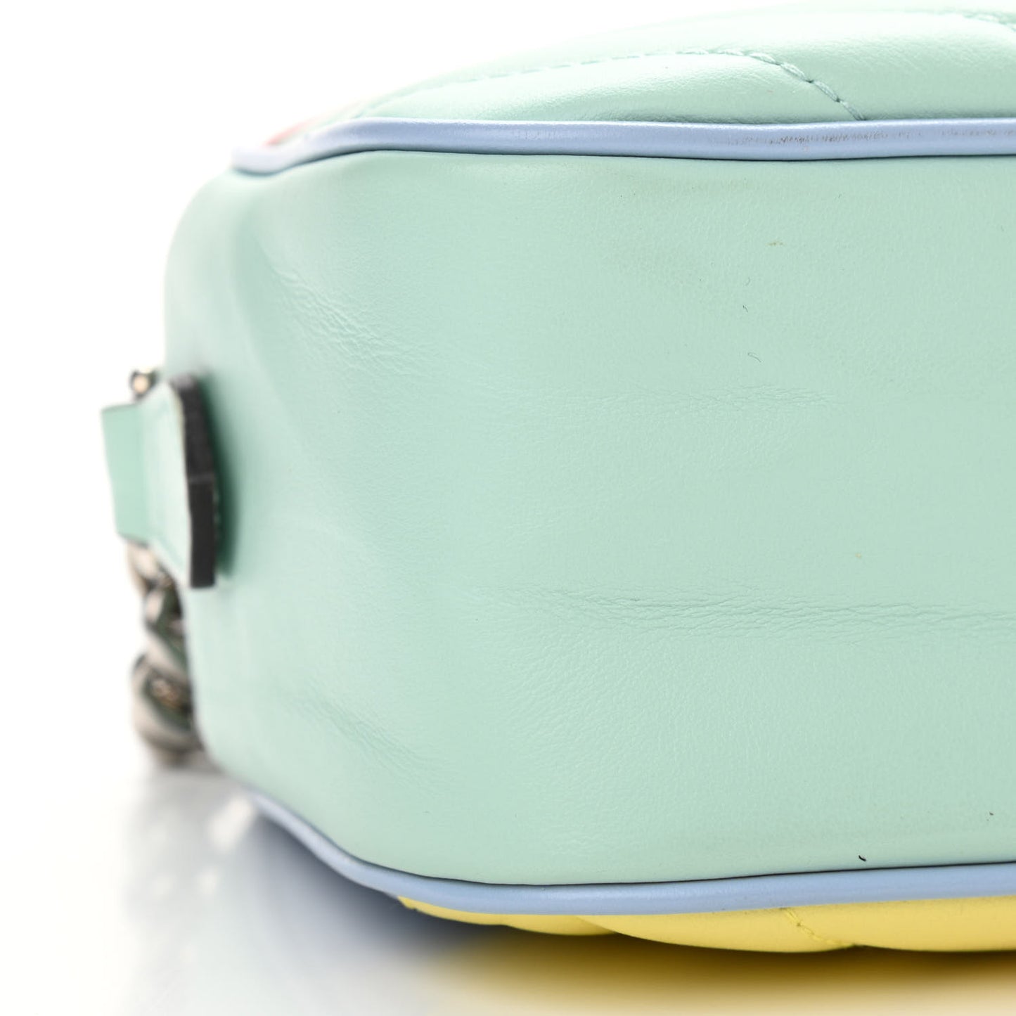 Calfskin Matelasse Diagonal Small GG Marmont Chain Shoulder Bag Multicolor Pastel