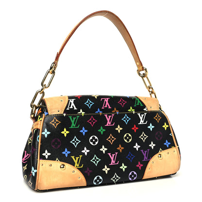 Louis Vuitton Monogram Multicolor Beverly MM Black 3 of 9