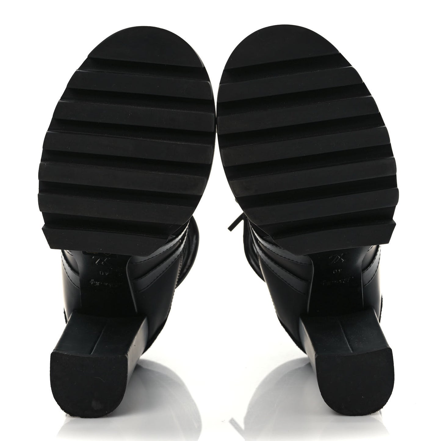 Suede Calfskin Monogram Star Trail Ankle Boots 40 Black