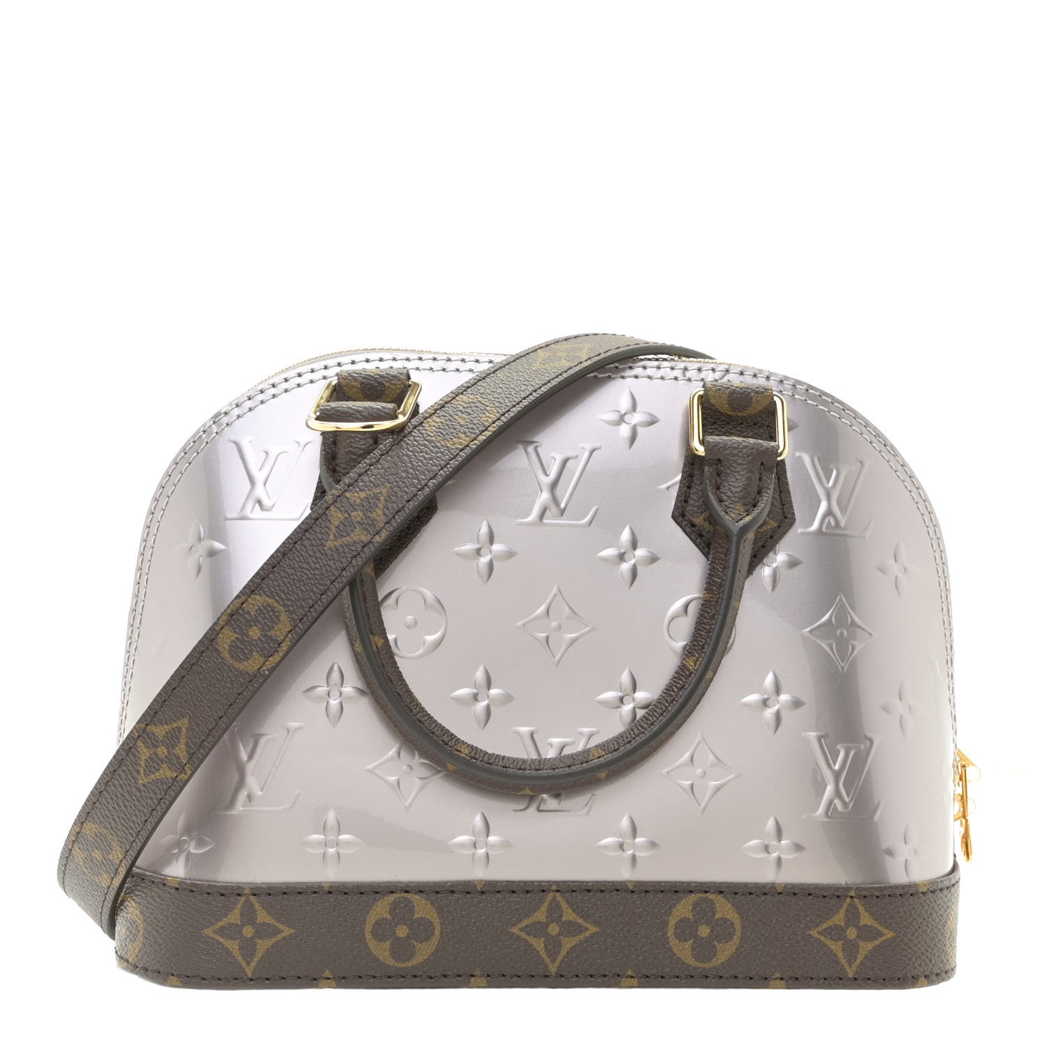 Louis Vuitton Vernis Epi Monogram Alma BB Champagne Metallise 1 of 9