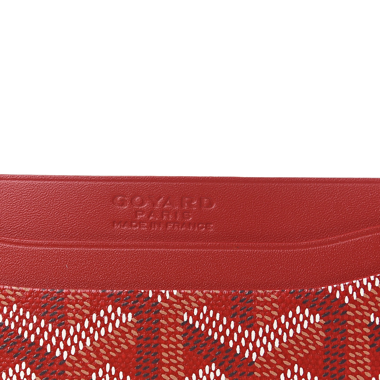 Goyard Goyardine Saint Sulpice Card Holder Red 4 of 6
