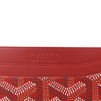 Goyard Goyardine Saint Sulpice Card Holder Red 4 of 6