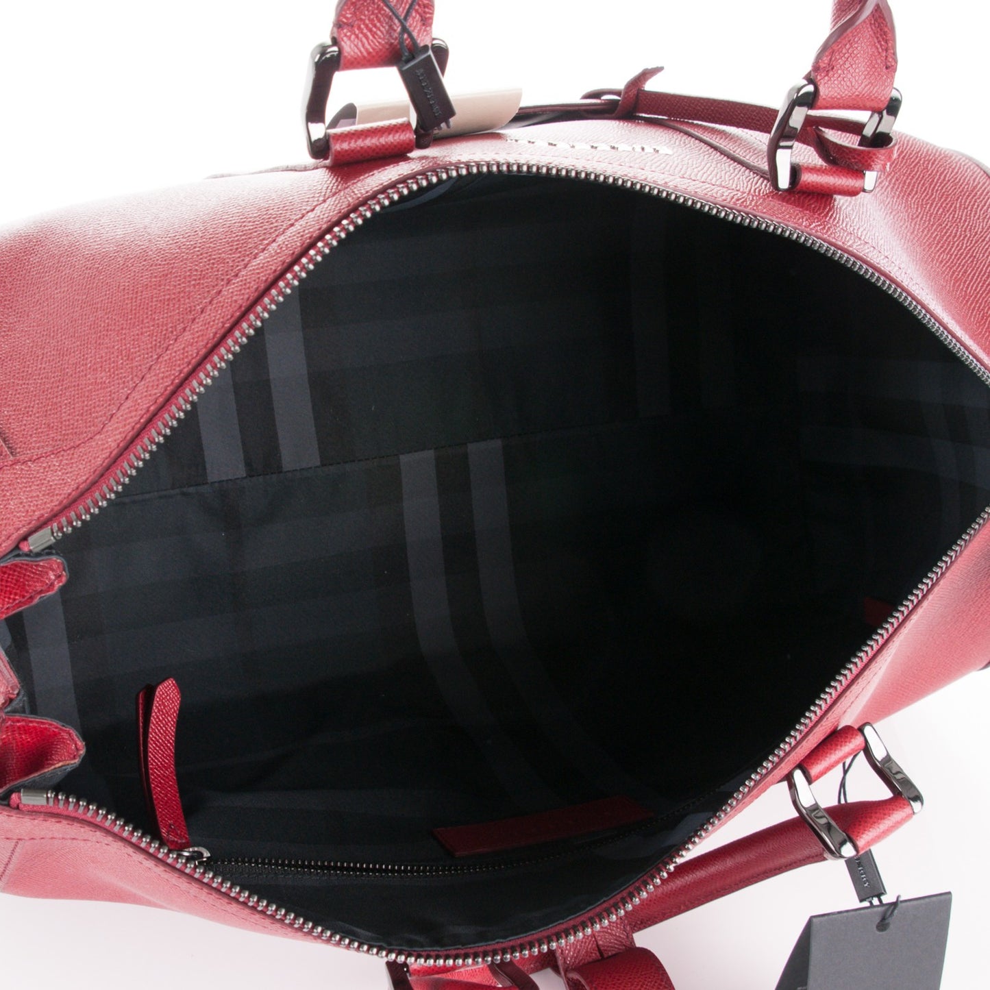 London Calfskin Boston Holdall 45 Cherry