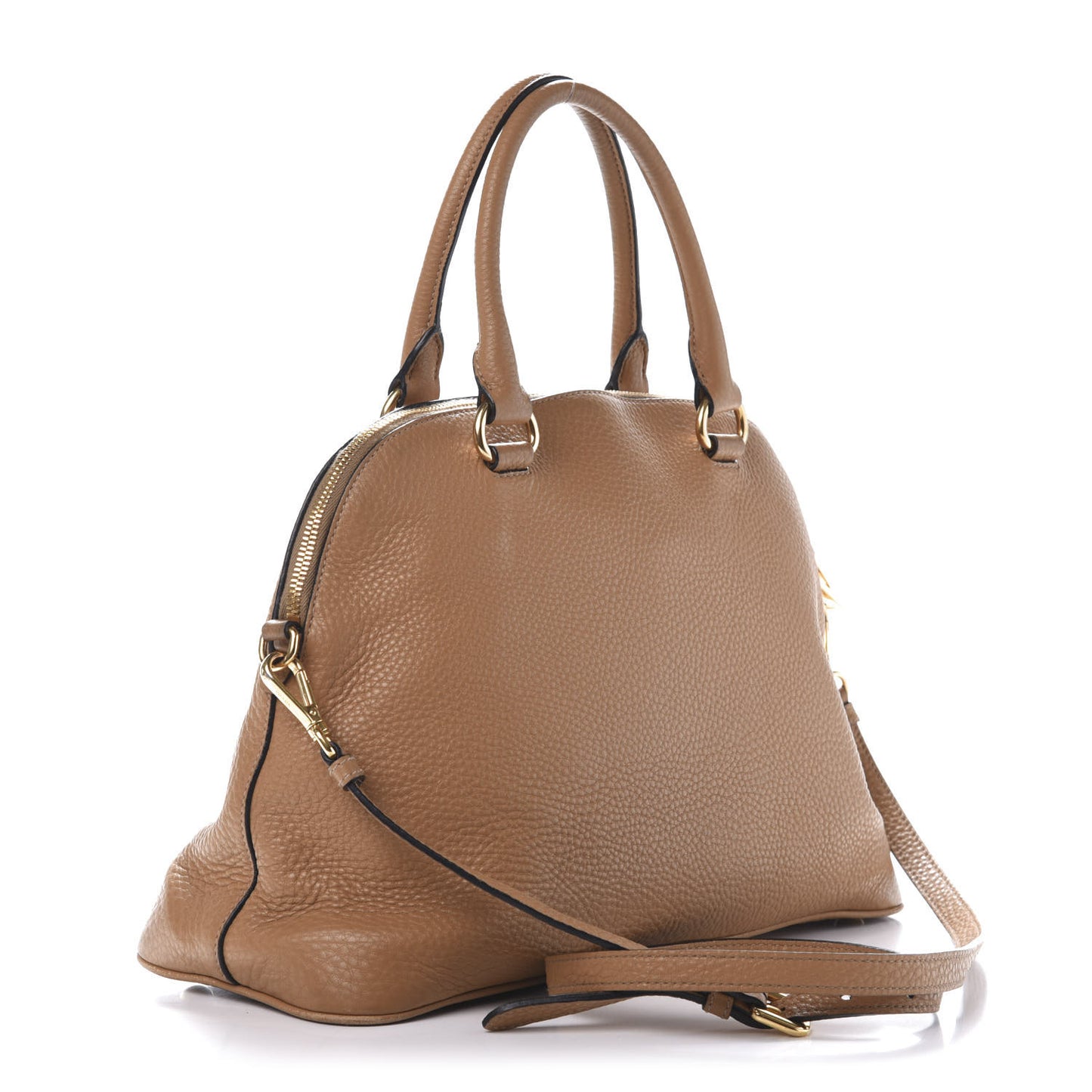 Vitello Daino Dome Satchel Naturale