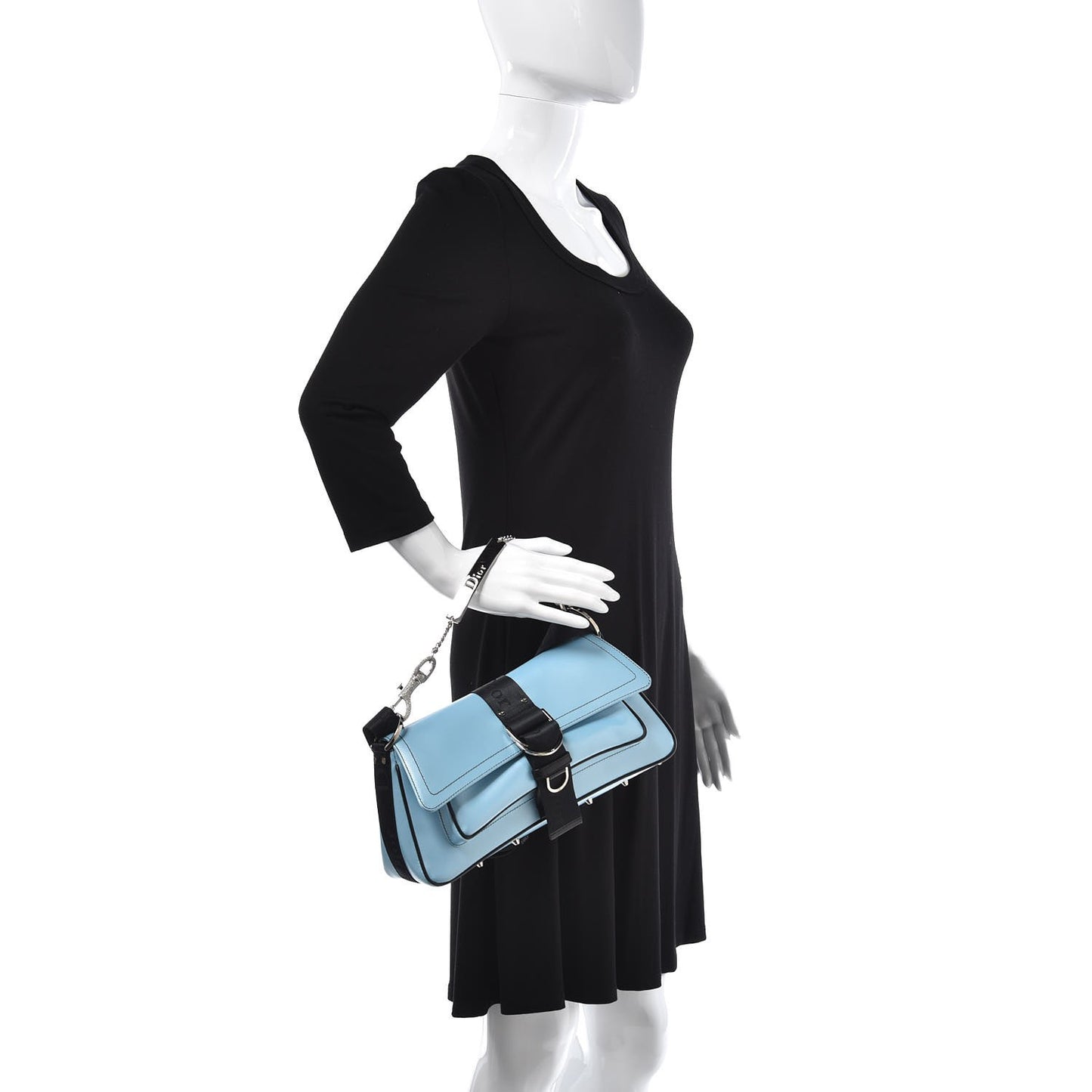 Coated Canvas Crystal Hardcore Bag Light Blue
