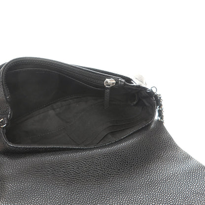 Chanel Caviar Half Moon Wallet On Chain WOC Black 4 of 9