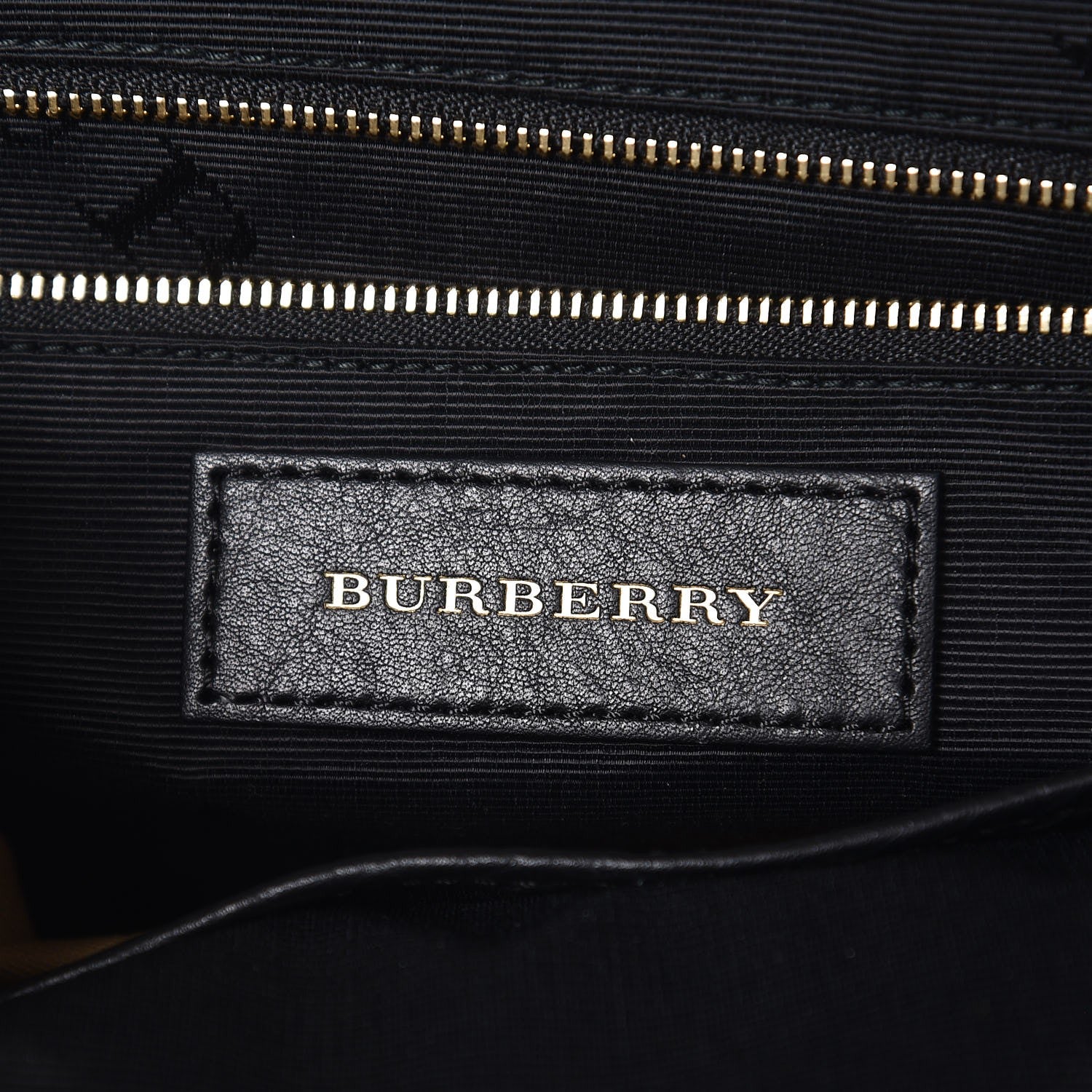 Burberry Heritage Grain Check Embossed Medium Dewsbury Tote Black 6 of 8