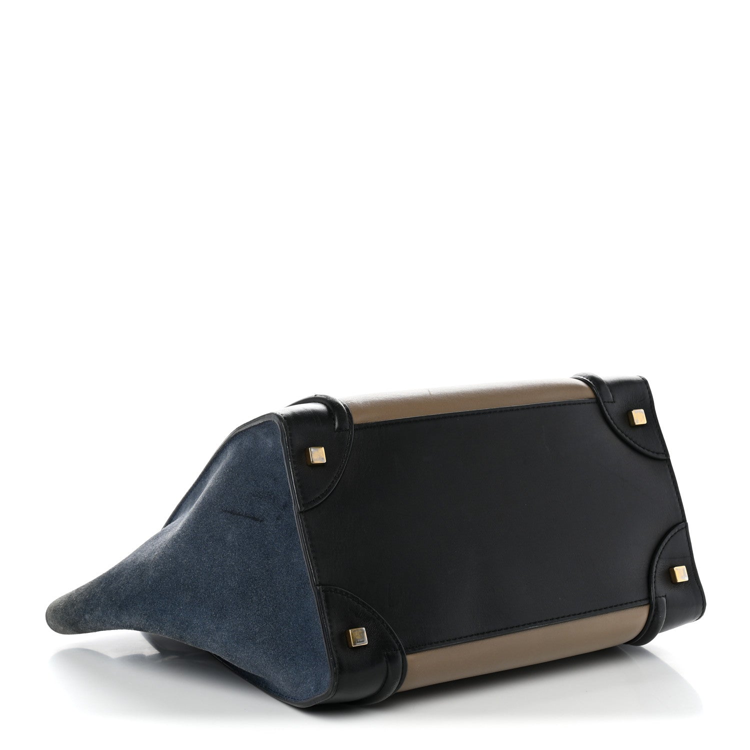 Celine Smooth Calfskin Suede Mini Tri-Color Luggage Beige 4 of 15