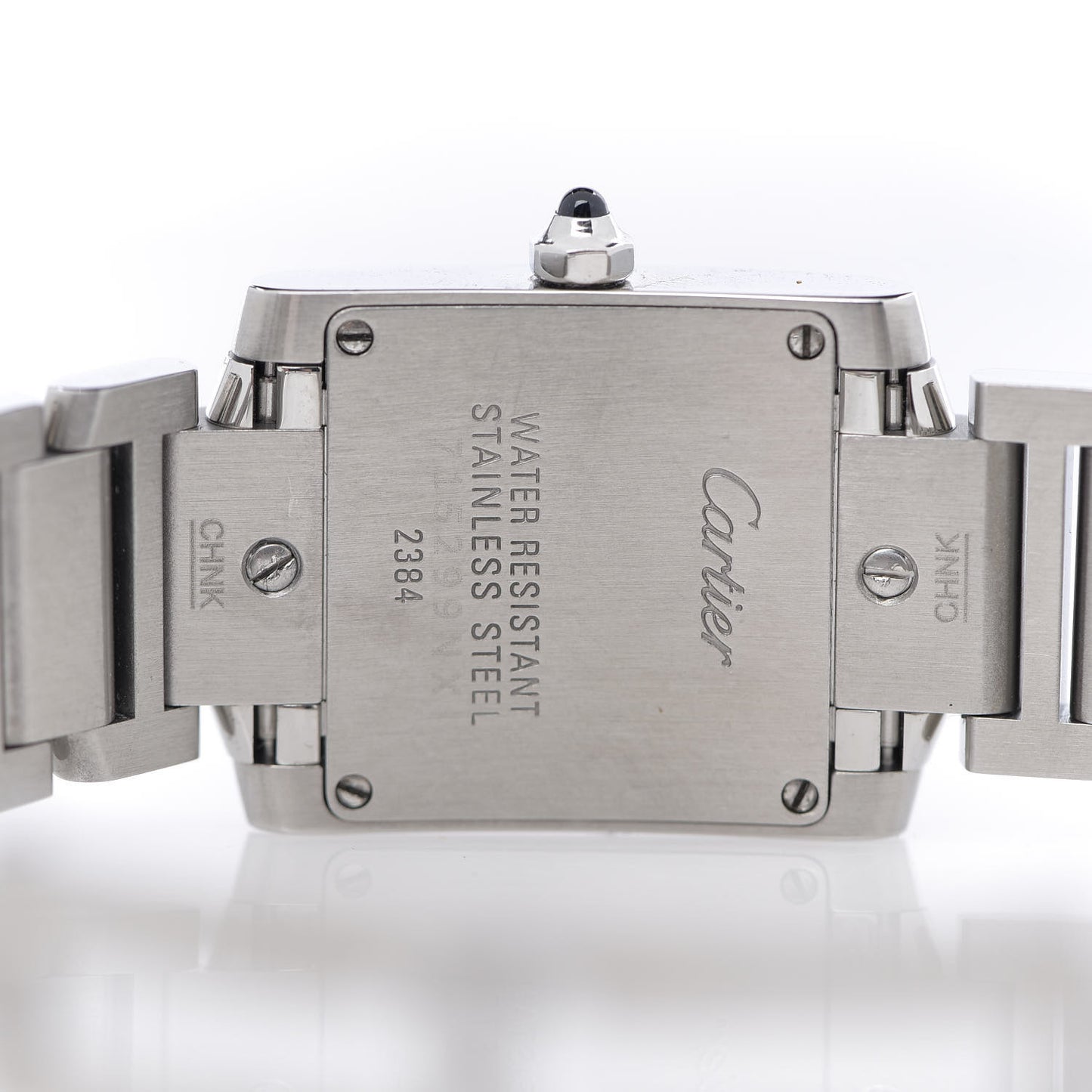 Stainless Steel 20mm Tank Francaise Quartz Watch