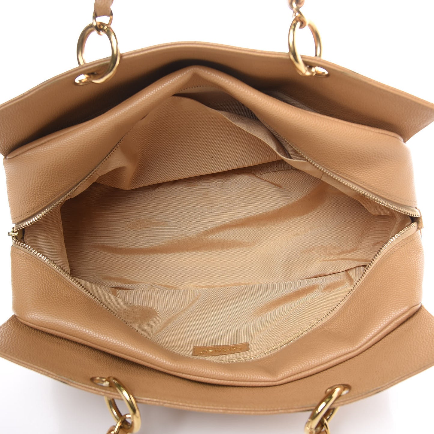 Caviar Quilted Petit Timeless Tote PTT Beige