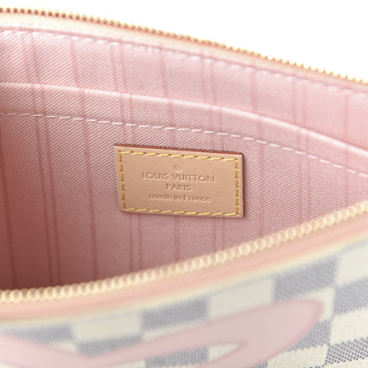Louis Vuitton Damier Azur Tahitienne Neverfull MM GM Pochette 8 of 10
