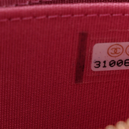Chanel Caviar Quilted Enamel CC Zip Around Coin Purse Pink 8 of 11