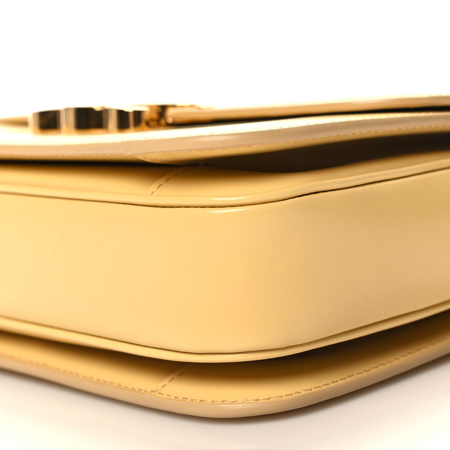 Shiny Calfskin Medium Triomphe Pollen