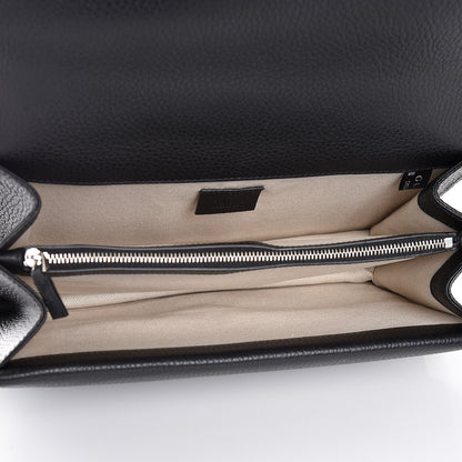 Gucci Pebbled Calfskin Small Dionysus Shoulder Bag Black 5 of 8