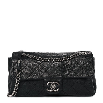 Chanel Caviar Quilted Medium Simply CC Flap Black 1 of 12
