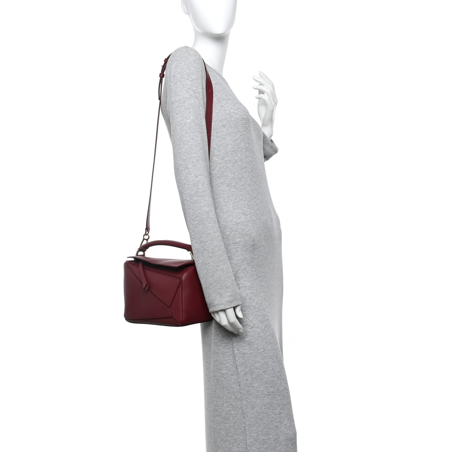 Calfskin Small Puzzle Bag Wild Berry