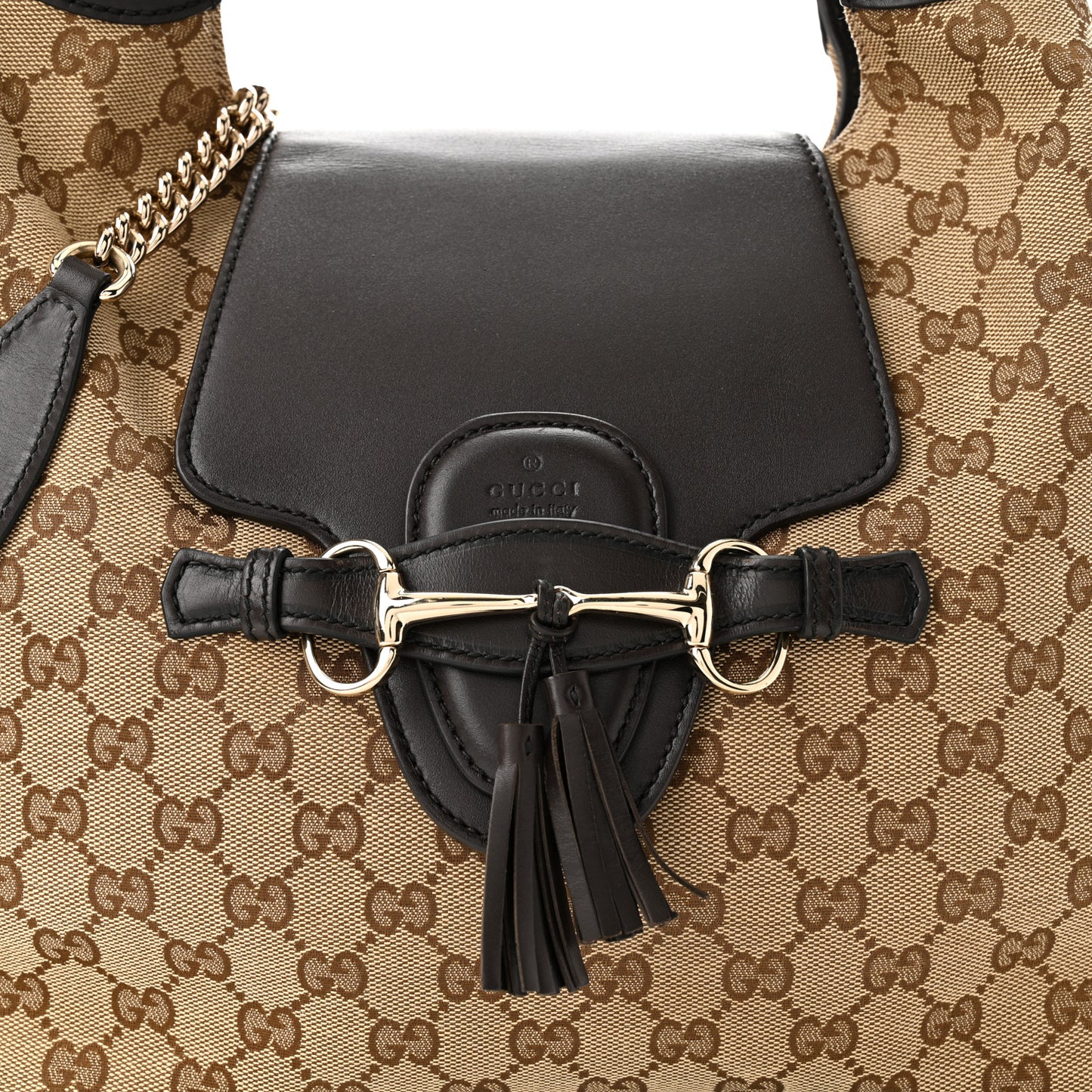 Monogram Margaux Calfskin Medium Emily Hobo Beige Ebony Cocoa