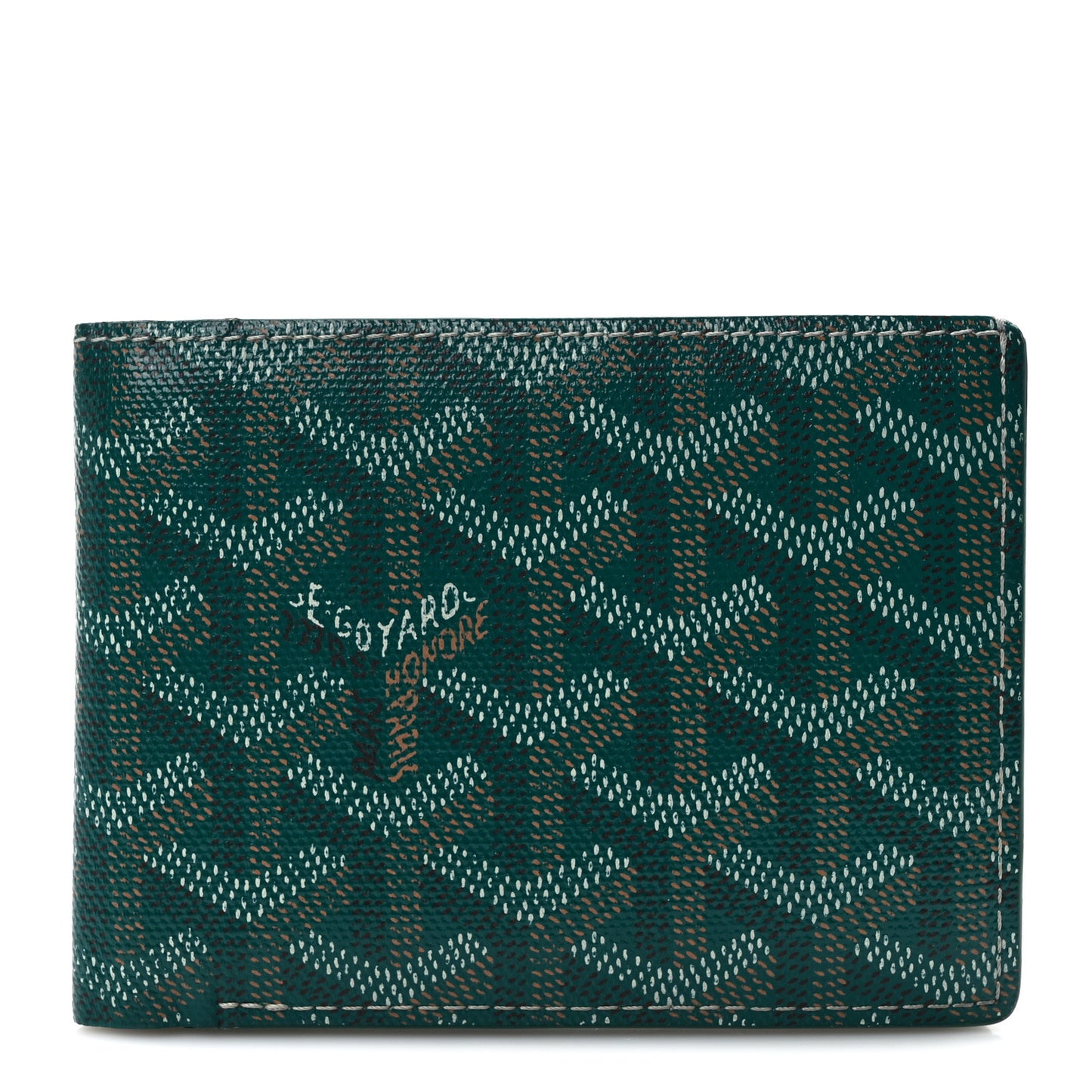 Goyardine Bi-Fold Victoire PM Wallet Green
