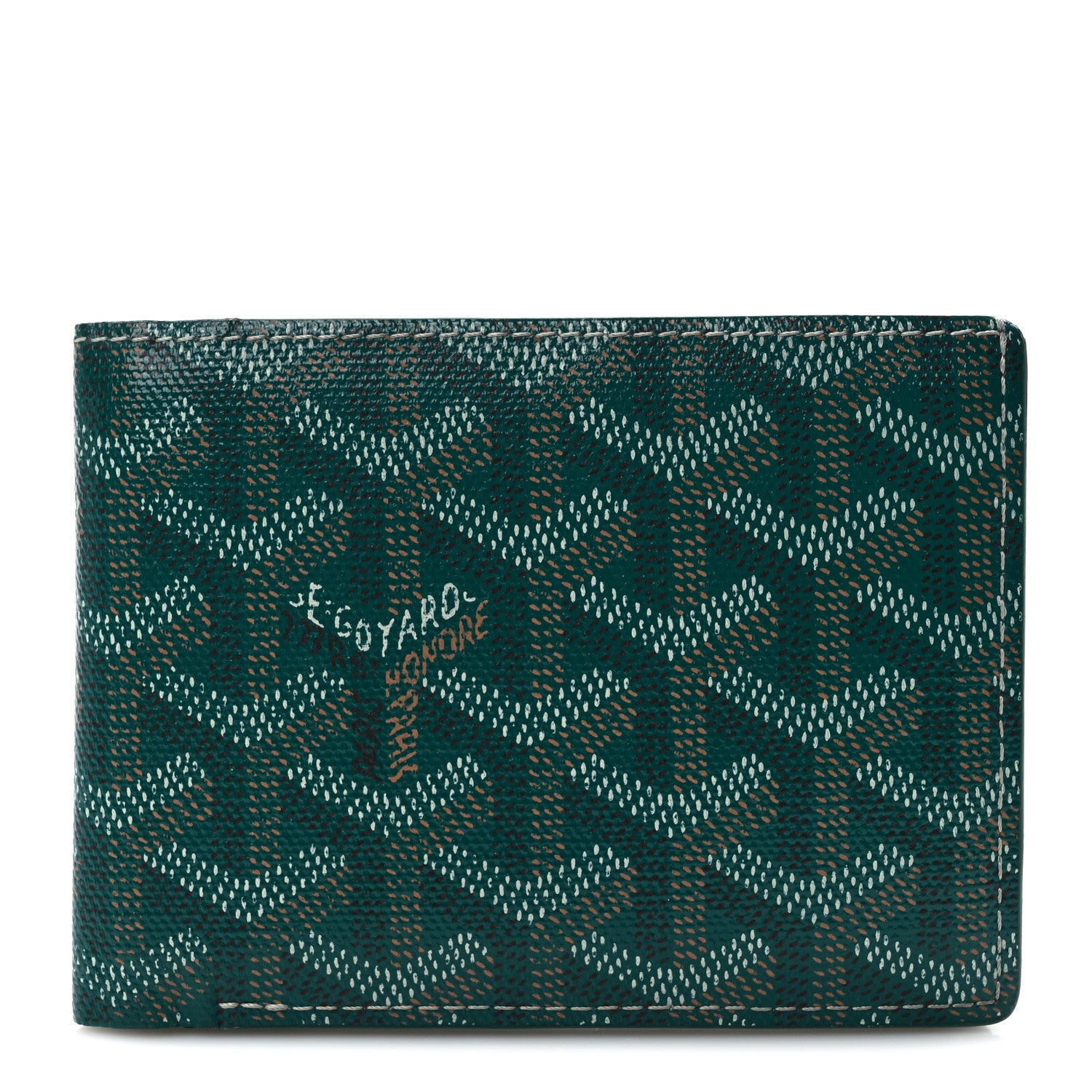 Goyard Goyardine Bi-Fold Victoire PM Wallet Green 1 of 6