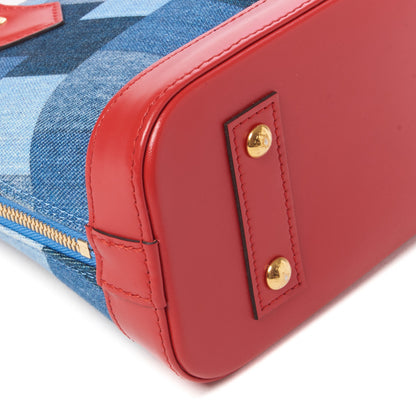 Louis Vuitton Denim Damier Monogram Patchwork Alma BB 5 of 8