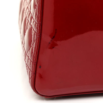 Christian Dior Patent Cannage Medium Lady Dior Red 13 of 16