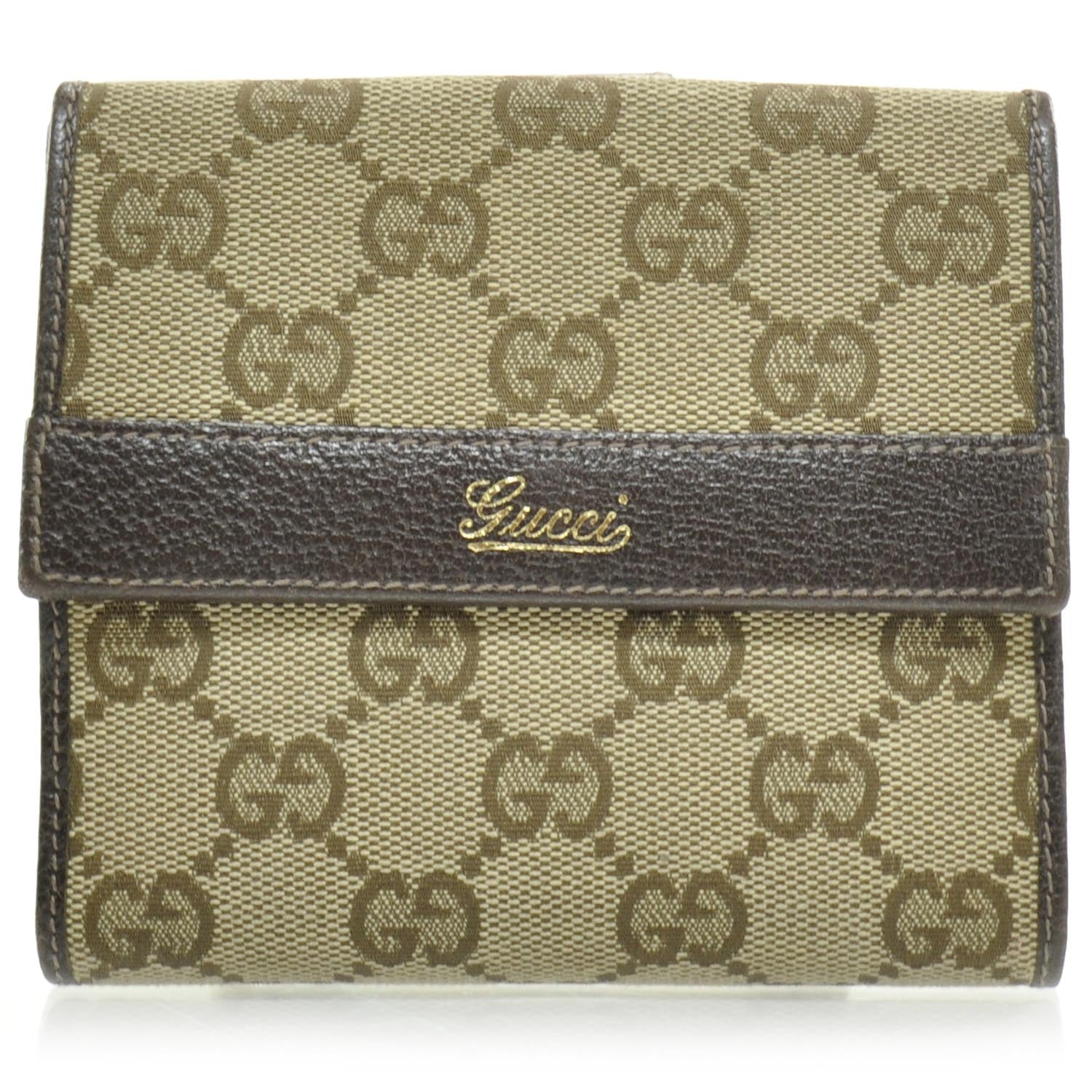 Gucci Monogram French Wallet Ebony 1 of 8