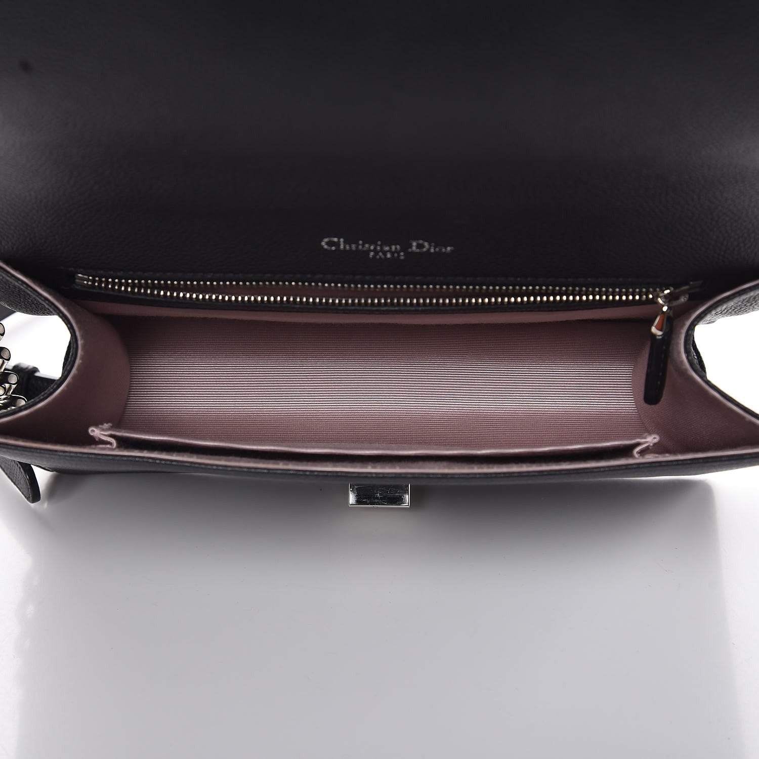 Christian Dior Grained Calfskin Medium Diorama Flap Bag Black 5 of 8
