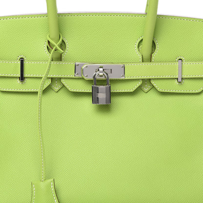 Hermes Epsom Candy Birkin 30 Kiwi Lichen 8 of 10