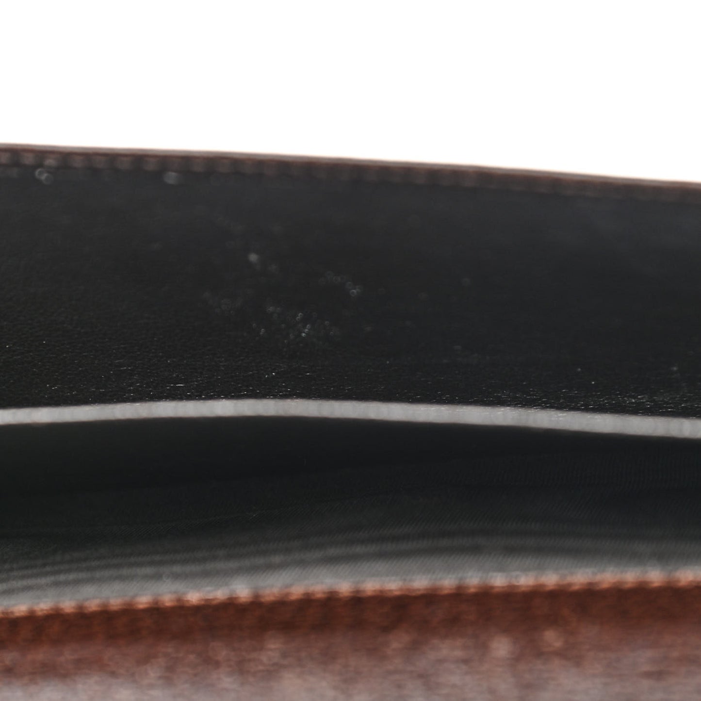 Monogram Metal Bar Continental Flap Wallet Beige Ebony Dark Brown