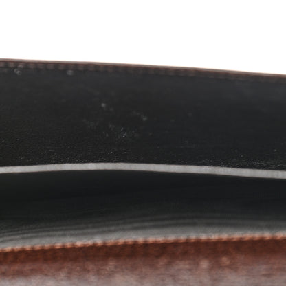 Gucci Monogram Metal Bar Continental Flap Wallet Beige Ebony Dark Brown 7 of 19