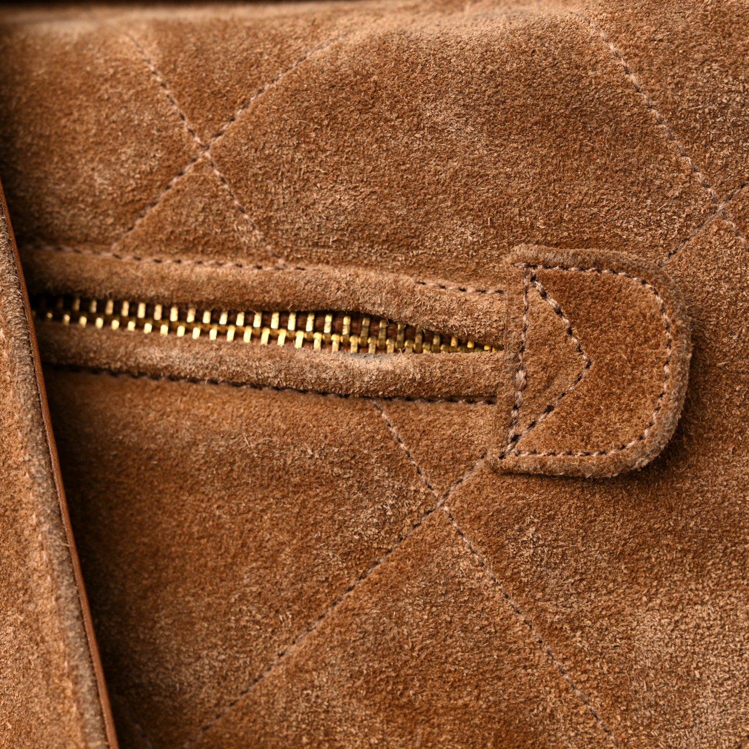 Chanel Suede CC Drawstring Backpack Brown 20 of 20