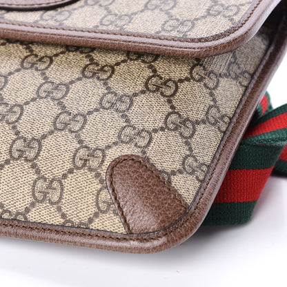 Gucci GG Supreme Monogram Neo Vintage Web Belt Bag Brown 9 of 11