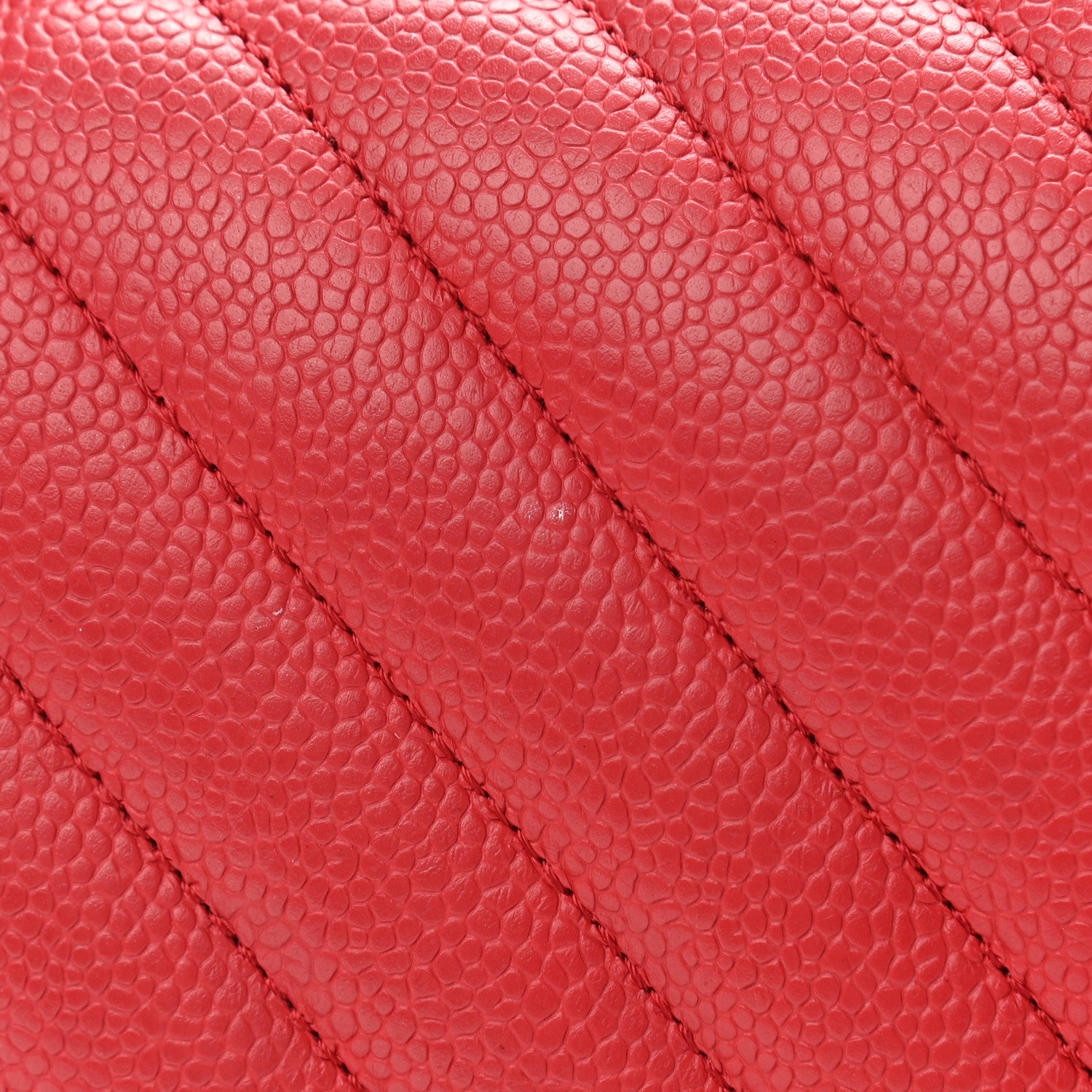 Chanel Caviar Chevron Quilted Medium Boy Flap Red 11 of 11