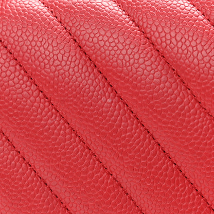 Chanel Caviar Chevron Quilted Medium Boy Flap Red 11 of 11