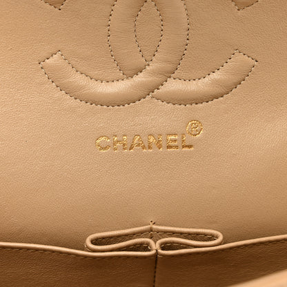 Chanel Lambskin Quilted Medium Double Flap Beige 7 of 13