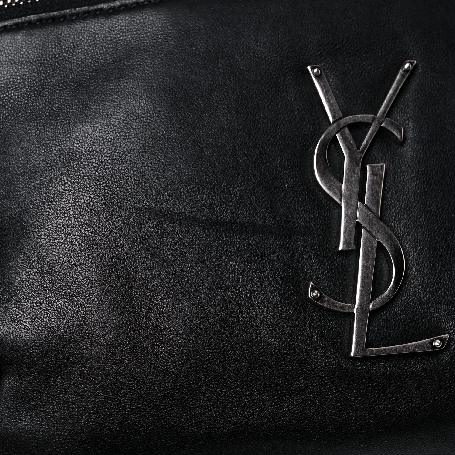 Saint Laurent Calfskin Monogram Belt Bag Black 17 of 18