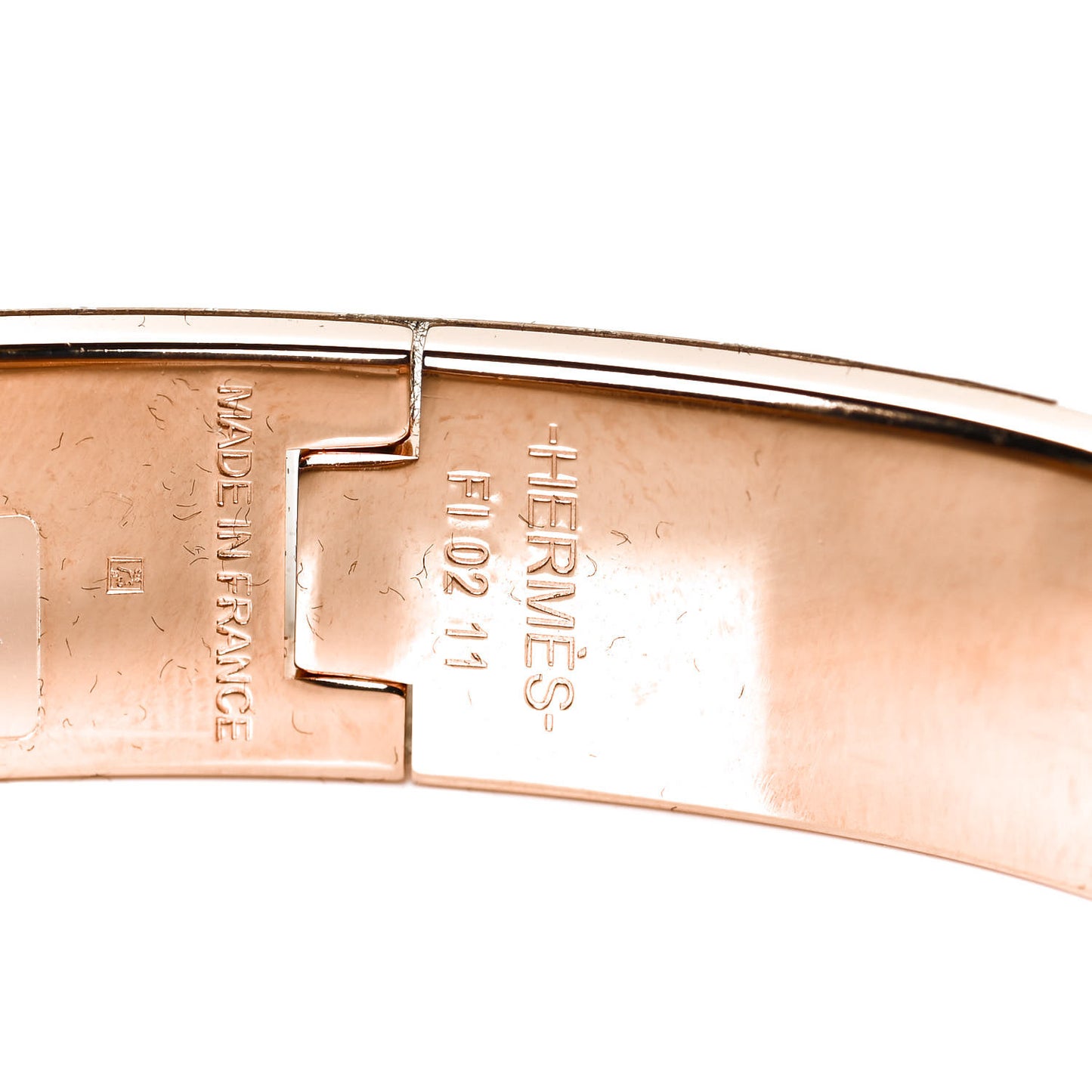 Enamel Narrow Clic Clac H Bracelet PM Rose Dragee