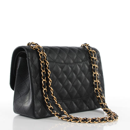 Chanel Caviar Quilted Jumbo Double Flap Black 3 of 7