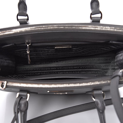 Prada Saffiano Small Galleria Double Zip Tote Marmo 5 of 10