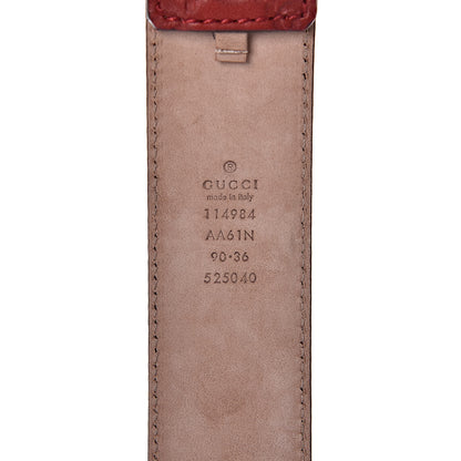 Gucci Guccissima Interlocking G 40mm Belt 90 36 Red 4 of 6