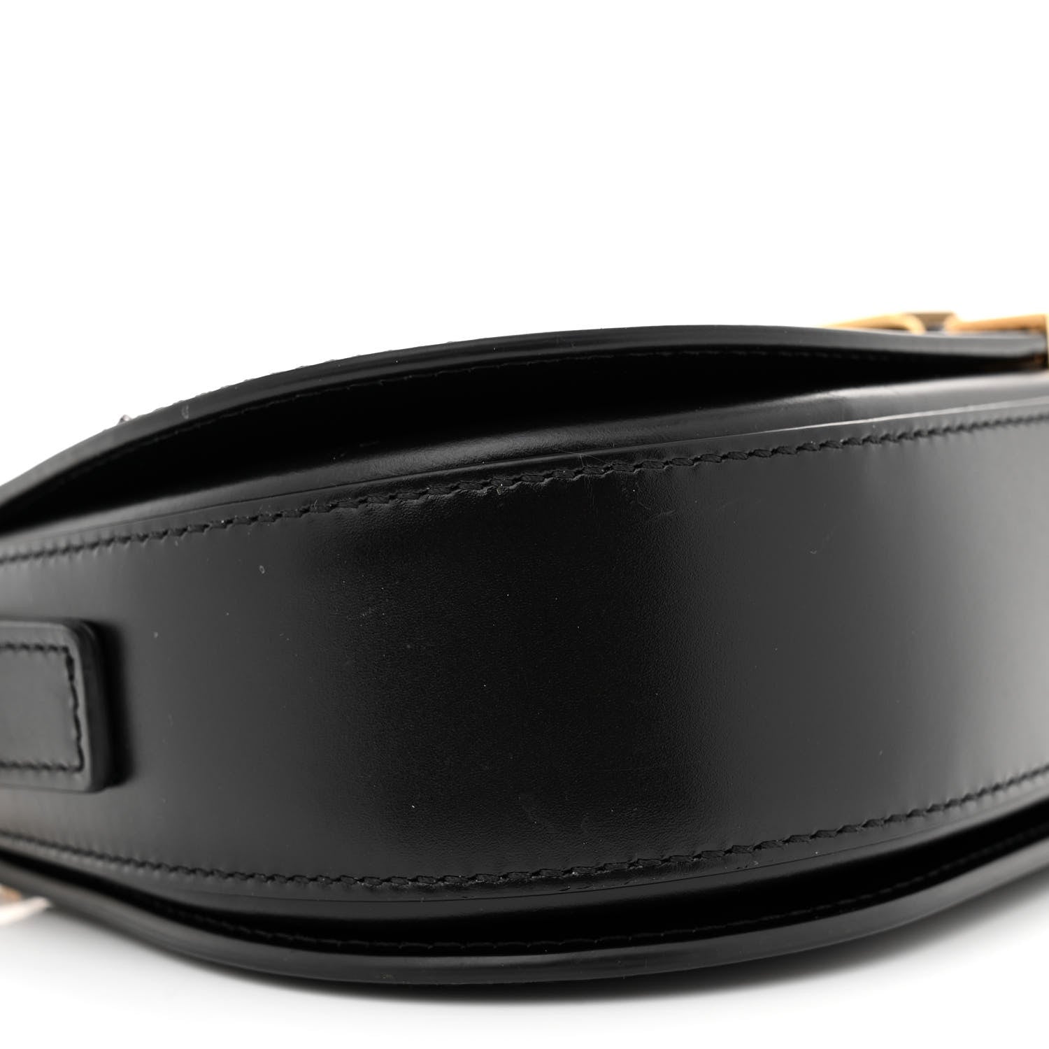 Versace Calfskin Medium Greca Goddess Shoulder Bag Black 8 of 11