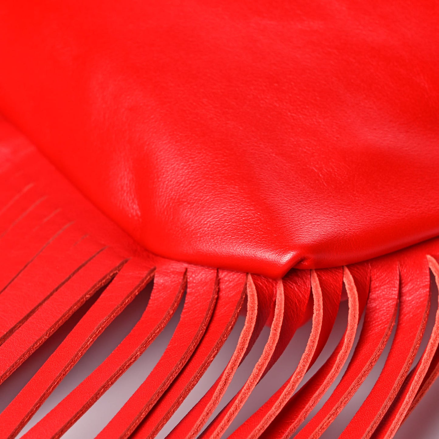 Nappa The Fringe Pouch Shoulder Bag Red