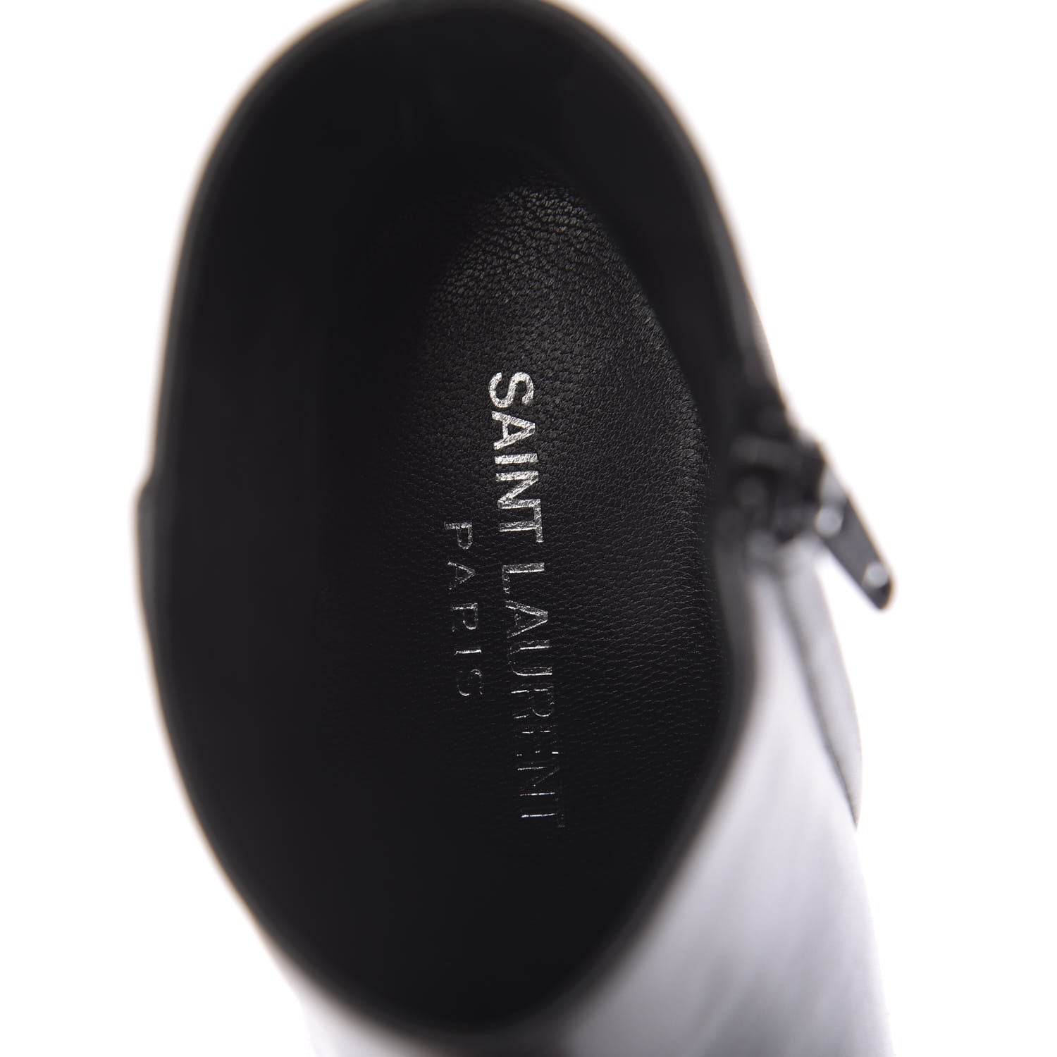 Saint Laurent Nappa Loulou Ankle Zip Boot 37 Black 6 of 9