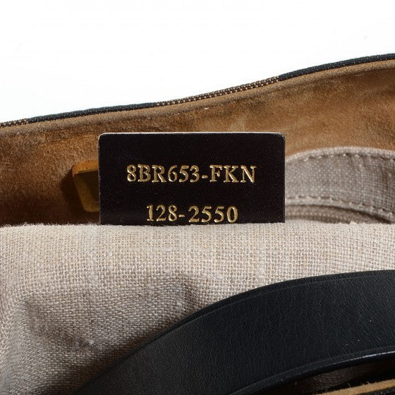 Fendi Pequin Cuoio Vegetale Large Hobo Tobacco Black Cuoio 7 of 10