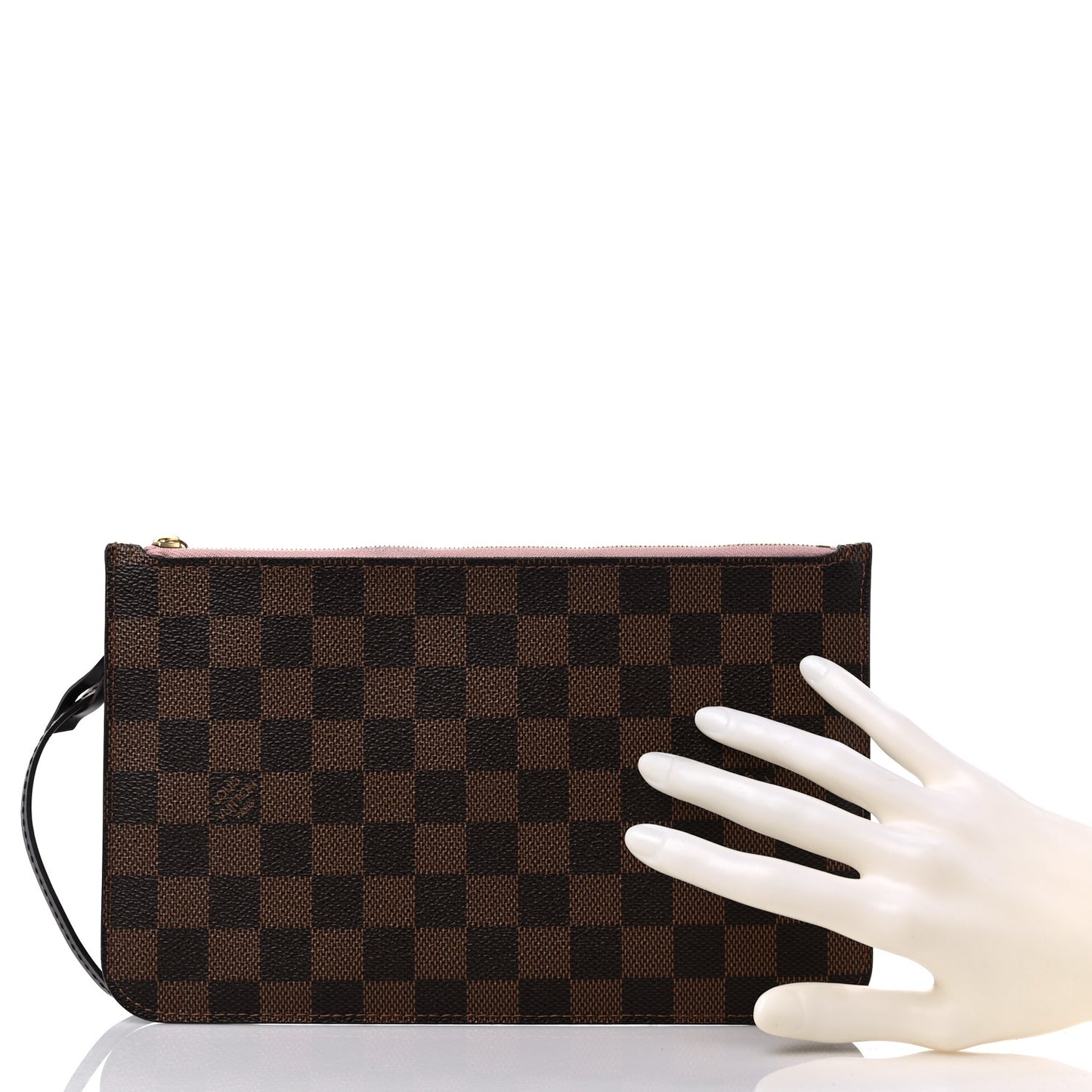 Damier Ebene Neverfull MM GM Pochette Rose Ballerine