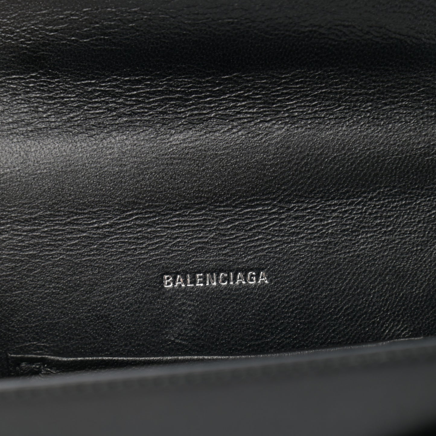 Box Calfskin Monochrome XS Sharp Top Handle Bag Black
