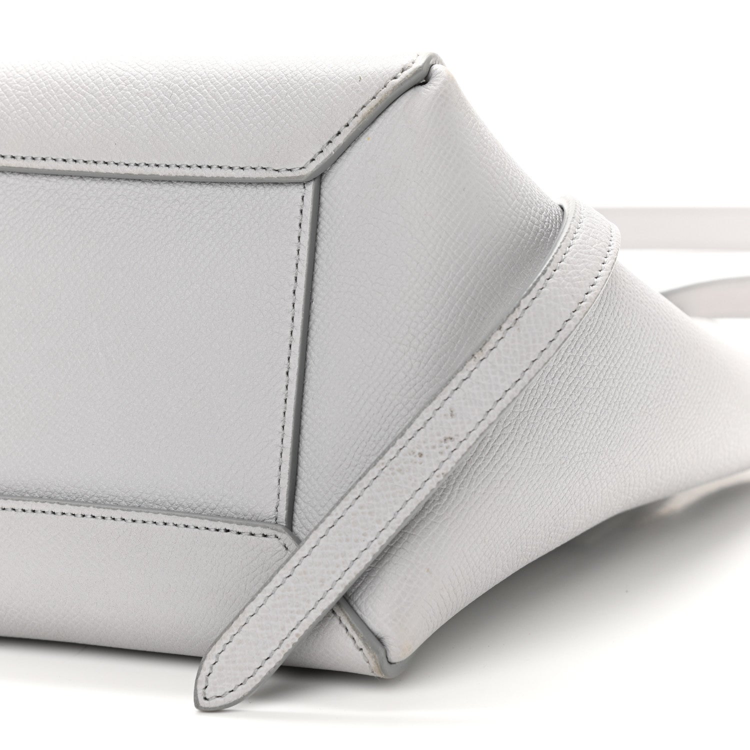 Celine Grained Calfskin Micro Belt Bag Pearl Blue 8 of 9