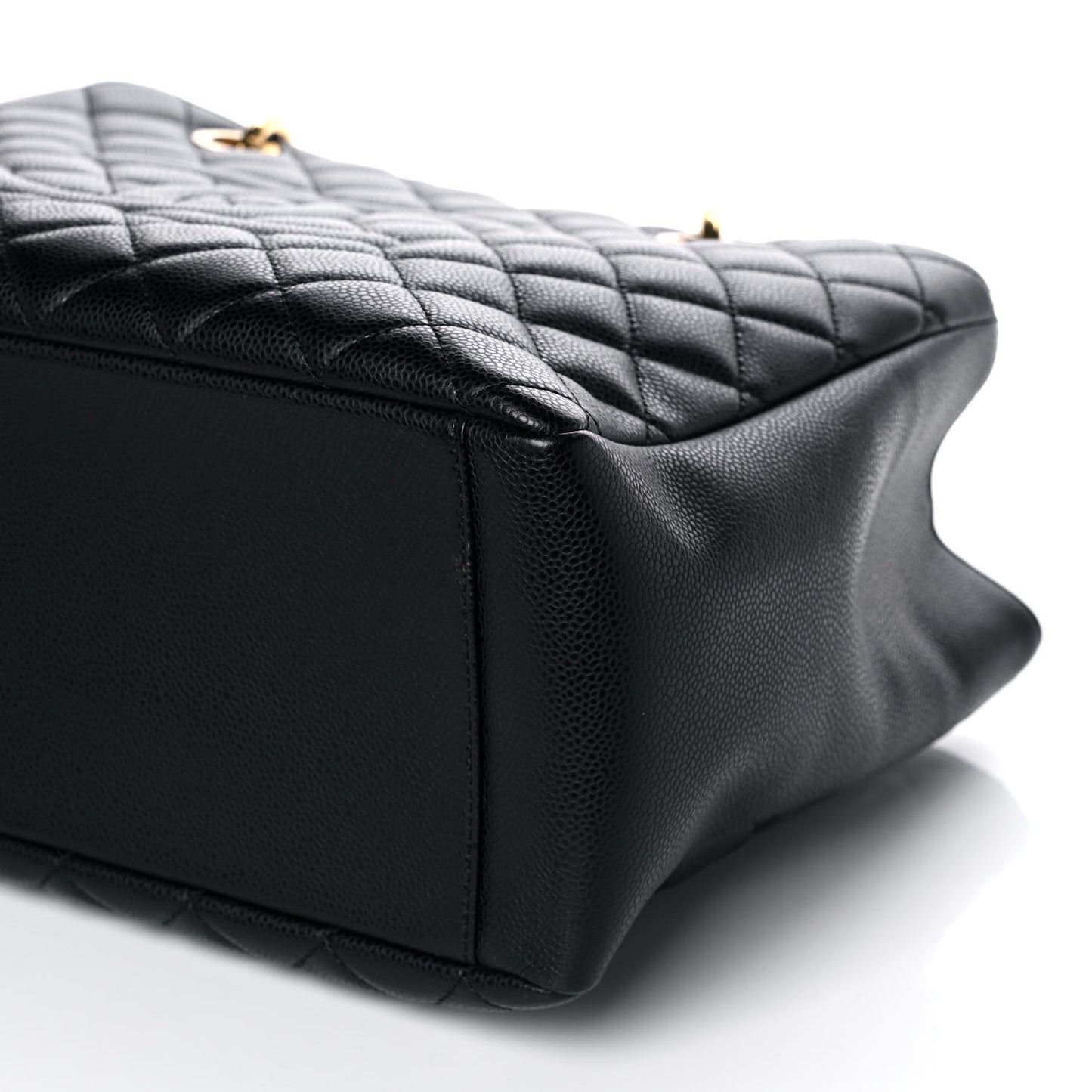 Caviar Quilted Grand Shopping Tote GST Black