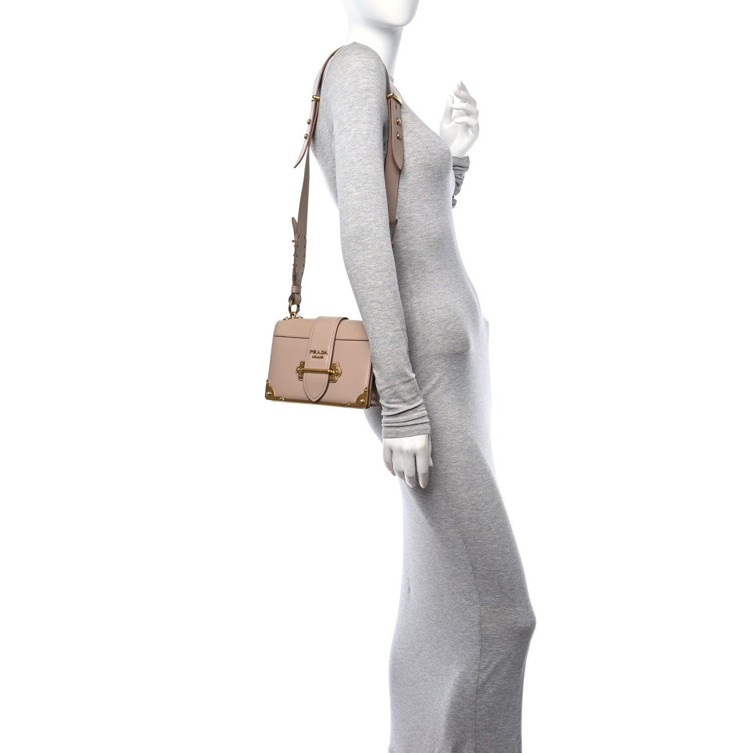 Prada City Calf Saffiano Cahier Bag Cammeo 2 of 12